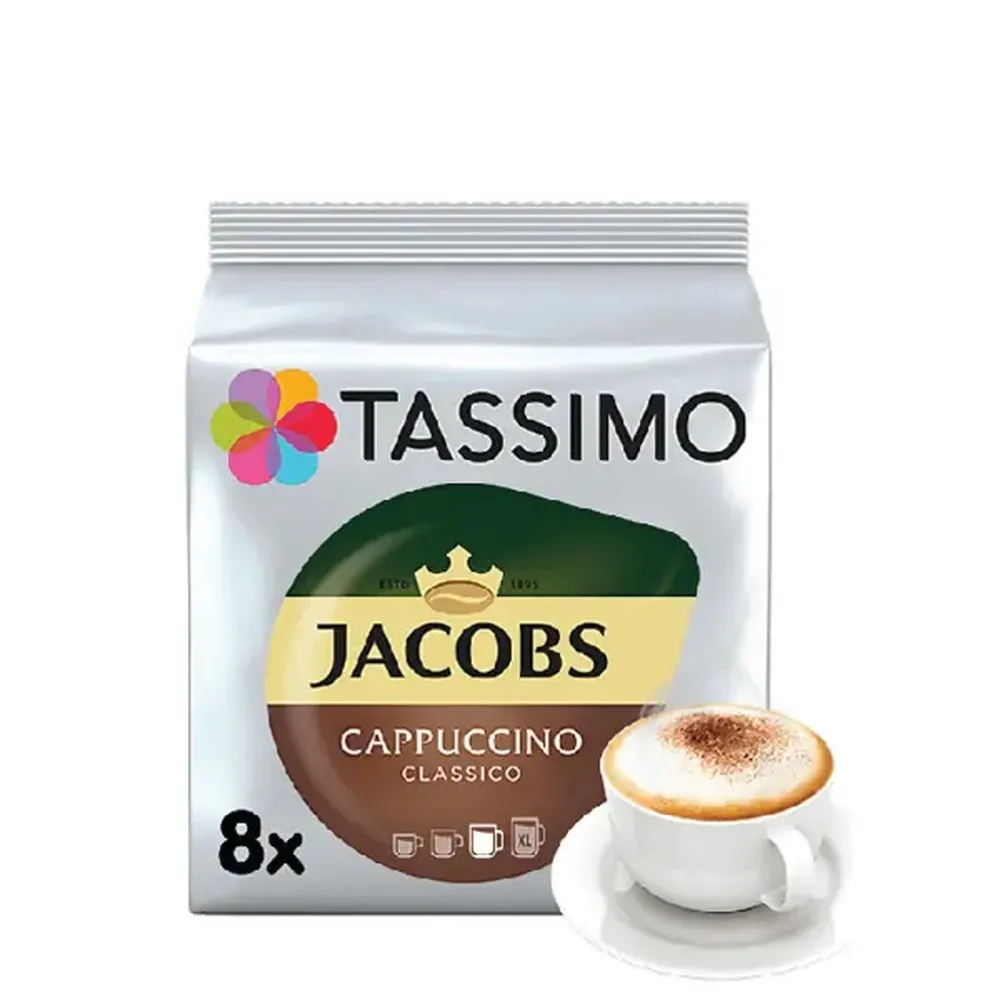 Кава в капсулах Tassimo Jacobs Cappuccino 8шт, 260 г