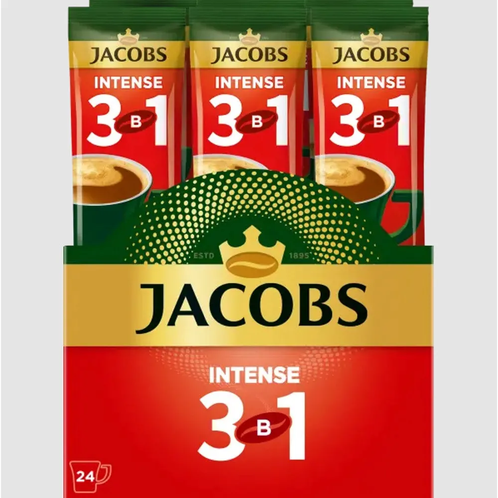 Кавовий напій Jacobs 3в1 Intense 12г*24шт