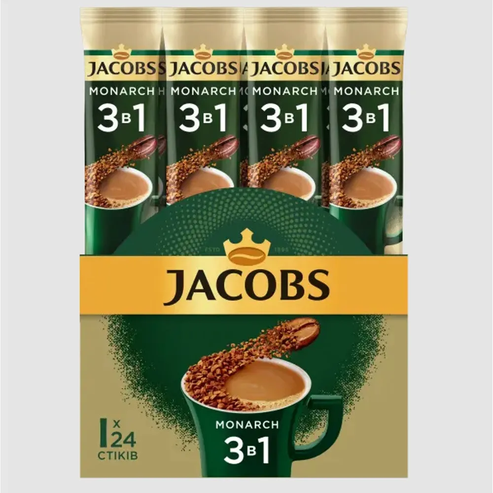 Кавовий напій Jacobs Monarch 3в1 15г*24шт