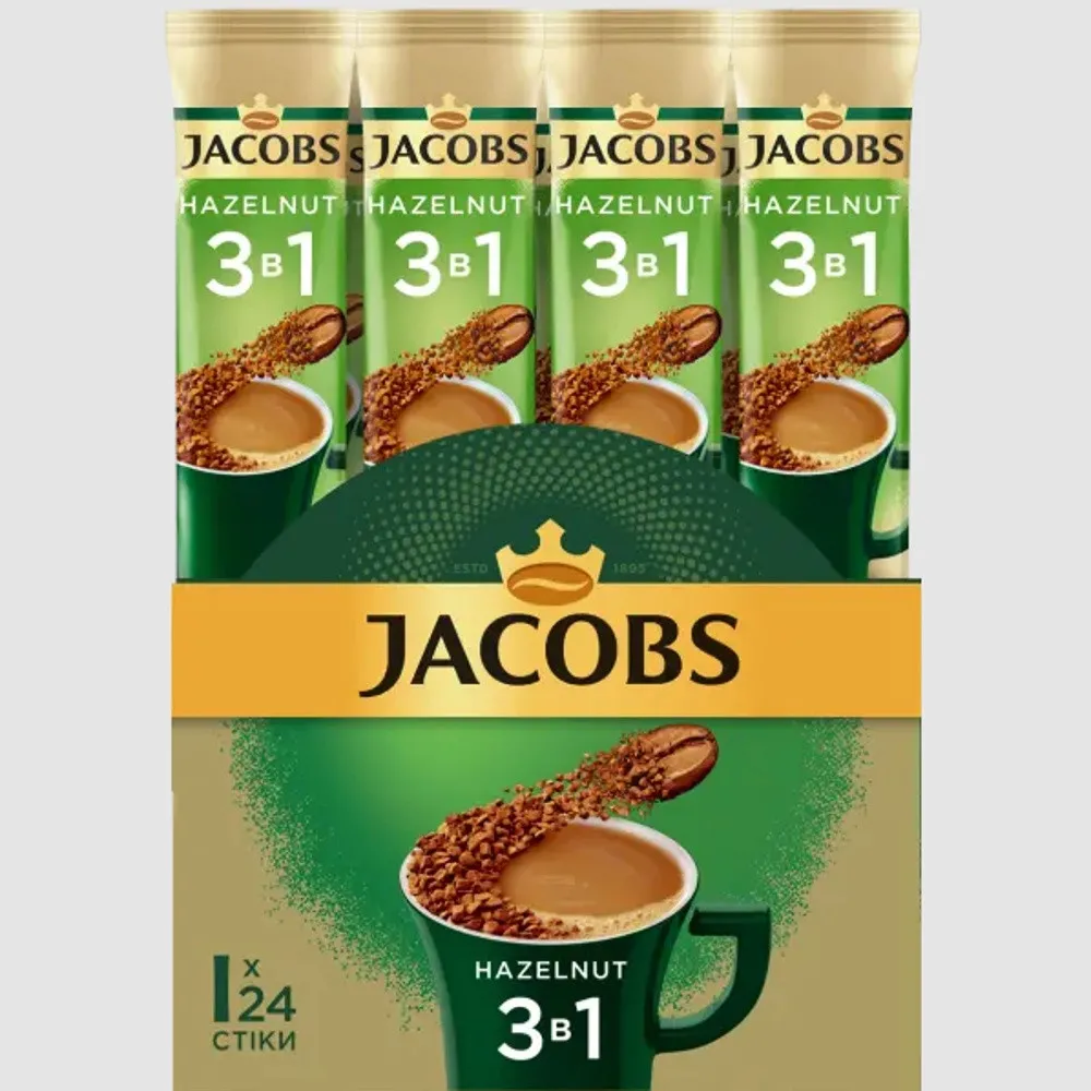 Кавовий напій Jacobs Monarch 3в1 Hazelnut 15г*24шт