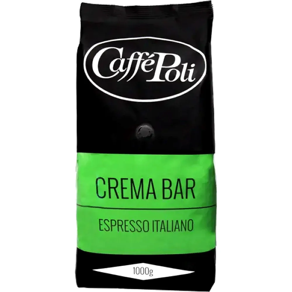 Кава в зернах Caffe Poli Crema Bar 1кг.