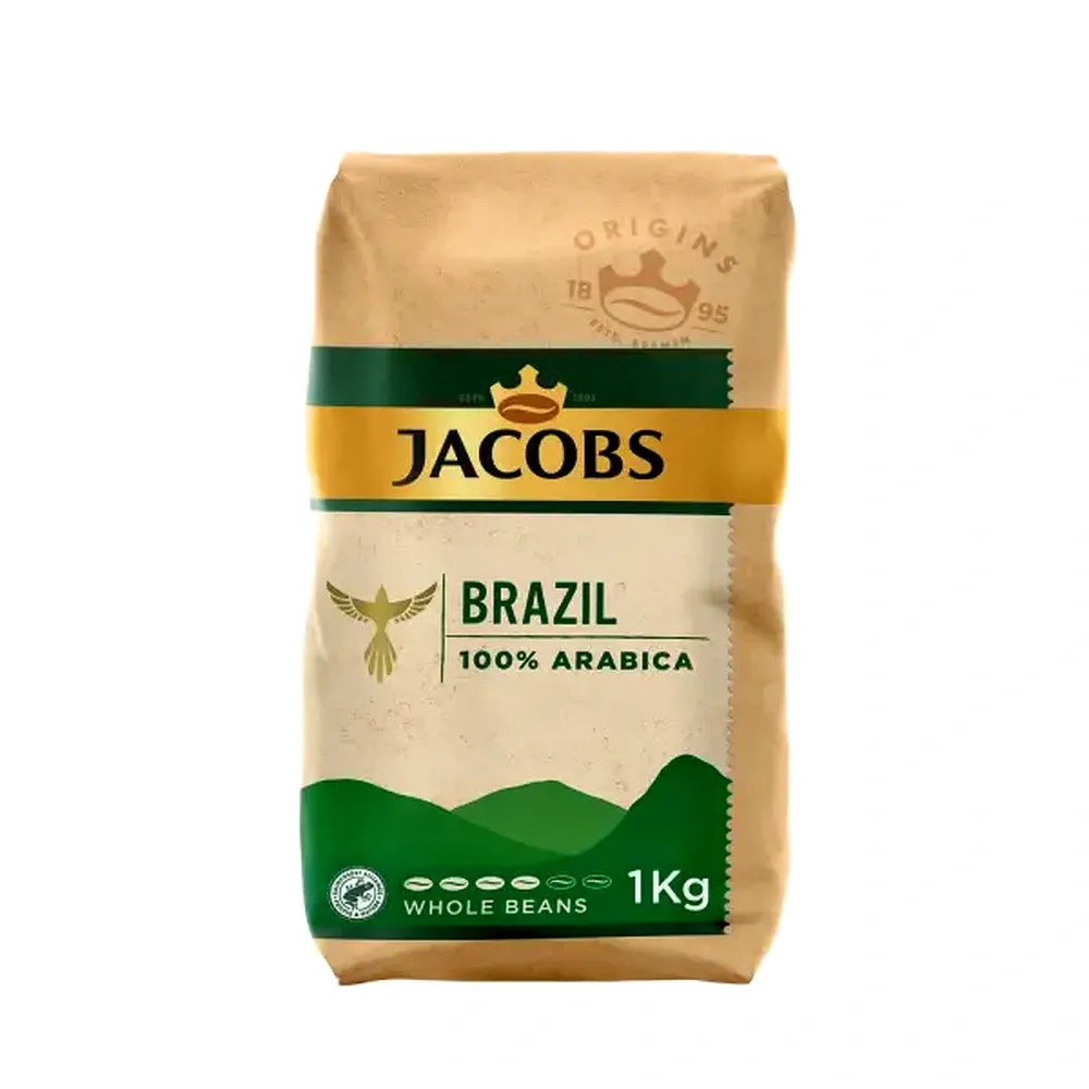 Кава в зернах Jacobs Origins Brazil 1 кг 100% Арабіка